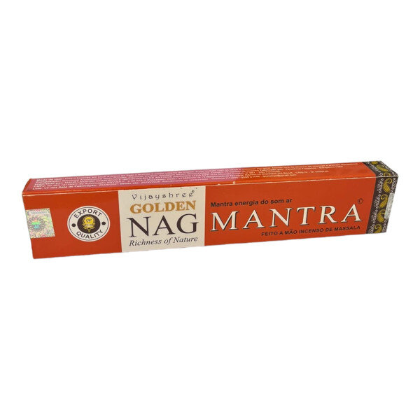 Incenso Massala Golden Nag Vareta Goloka Mantra Unidade