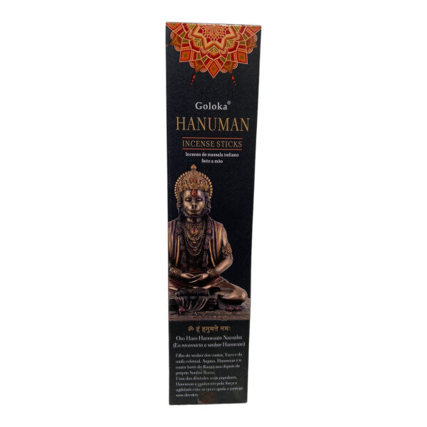 Incenso Massala Hanuman Indiano Goloka Varetas Caixa 15g