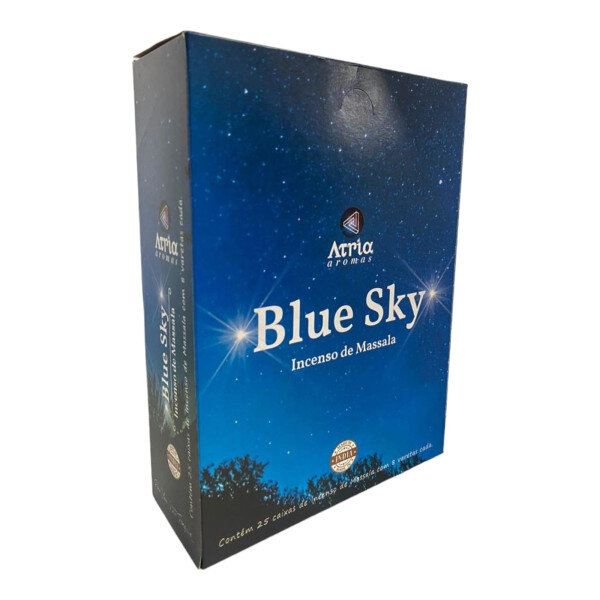 Incenso Indiano Atria Blue Sky Massala 25 Cxs Com 8 Varetas Incenso Indiano Atria Blue Sky Massala 25 Cxs Com 8 Varetas