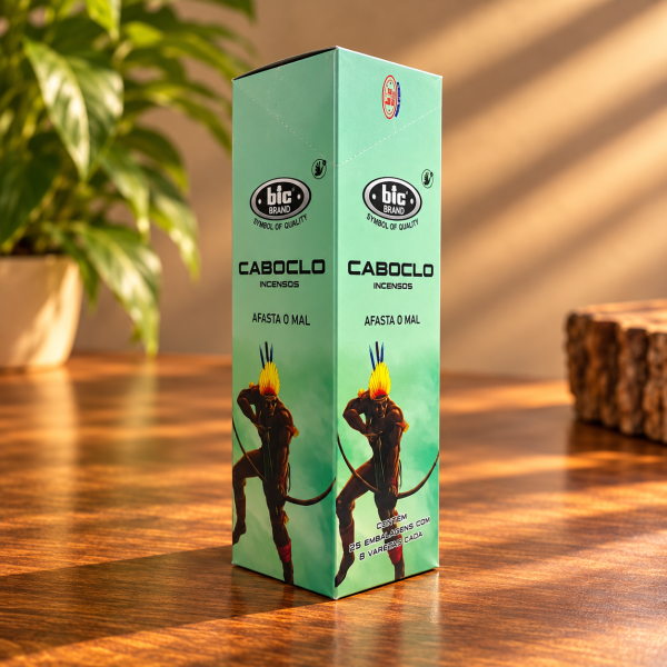 Incenso Indiano Bic Caboclo 25 Caixas com 8 Varetas