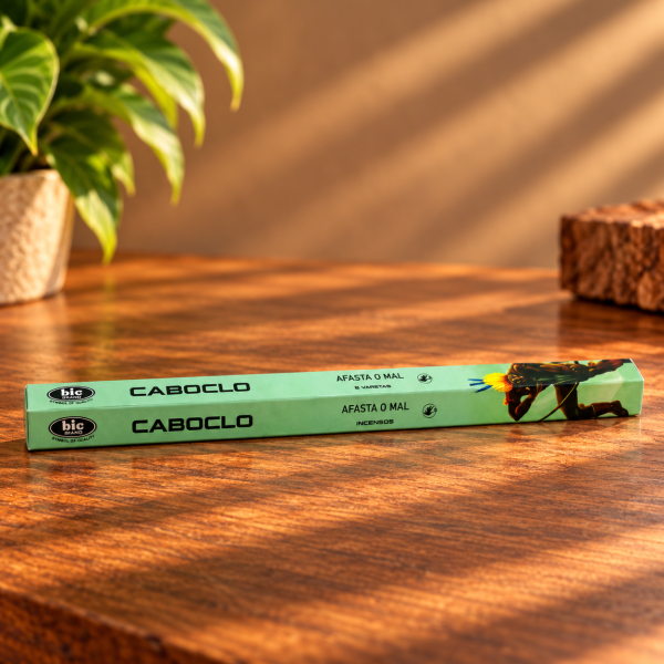 Incenso Indiano Bic Caboclo Caixa com 8 Varetas