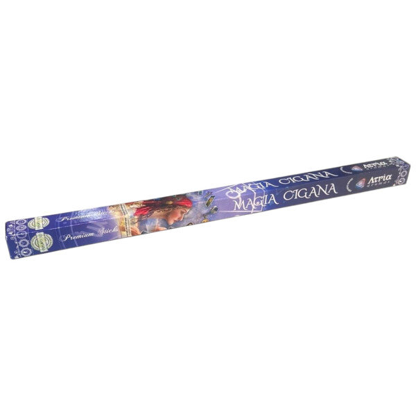 Incenso Indiano Magia Cigana Atria 0% Carvão Cx C/ 8 Varetas