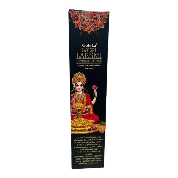 Incenso Massala Jay Sri Laksmi Goloka Varetas Caixa 15g