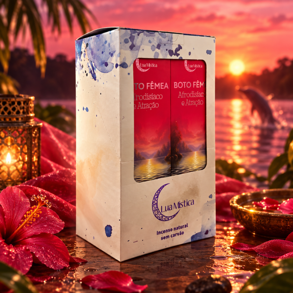 Incenso Natural Boto Fêmea 0% Carvão Box 12 Cxs C 10 Var 
