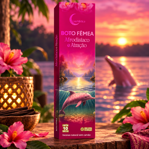 Incenso Natural Boto Fêmea 0% Carvão Cx C 10 Var 