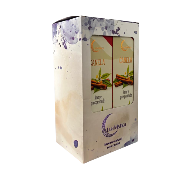 Incenso Natural Canela 0% Carvão Box 12 Cxs C 10 Var 