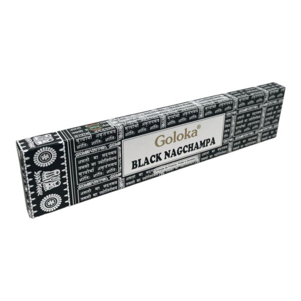 Incenso Massala Black Nag Champa Goloka Varetas Cx 15g