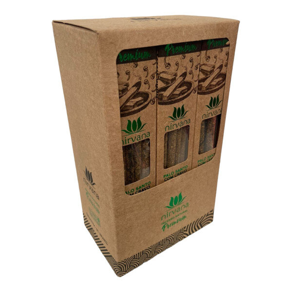 Incenso Nirvana Palo Santo C/ Cravo Premium 12Cx Com 5 Varet
