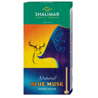 Incenso Blue musk Shalimar Massala 0% Carvão Dhoop 10 Palitos