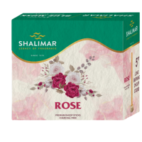 Incenso Rose Shalimar Massala 0% Carvão Dhoop 12Cx c10 Palito