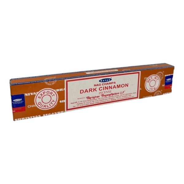 Incenso Canela Massala Satya Dark Cinnamon  Caixa c/ 12 Var