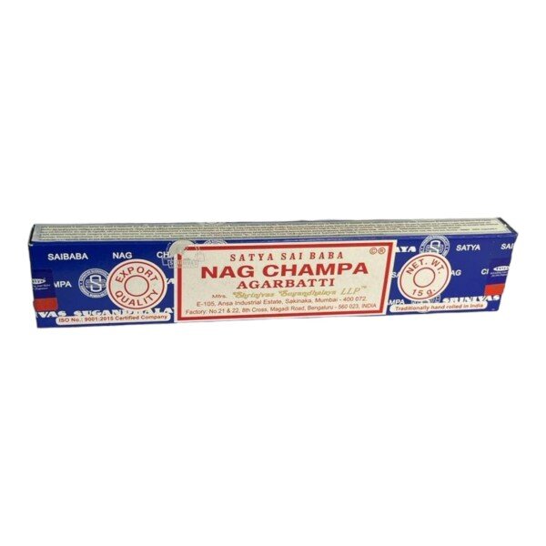 Incenso Massala Nag Champa Satya Sai Baba Caixa 12 Varetas