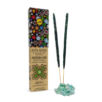Incenso Sree Vani Aventurina Verde Aura Senzia 0% Carvão Natural Cx c 8 V 