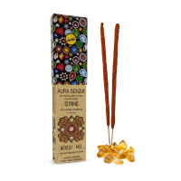 Incenso Sree Vani Citrino  Aura Senzia 0% Carvão Natural Cx c 8 V 