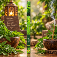 Incenso Guiné Sree Vani Natural 0% carvão Com 8 Varetas