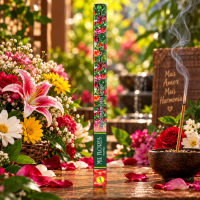 Incenso Mil Flores Sree Vani Natural 0% carvão Com 8 Varetas