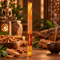 Incenso Sândalo Sree Vani Natural 0% carvão Com 8 Varetas