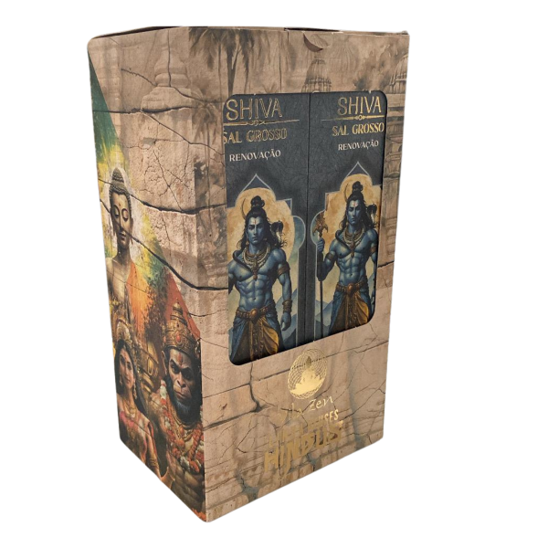 Incenso Linha Hindus 0% Carvão Shiva S/Grosso 12Cx C/10 Var