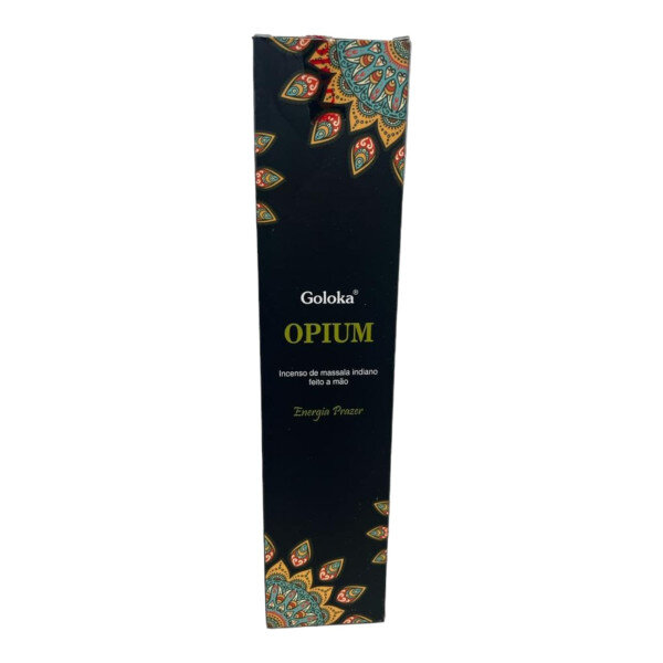 Incenso Massala Opium Indiano Goloka Varetas Caixa 15g