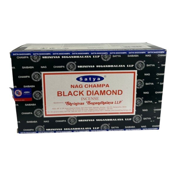 Incenso Massala Black Diamond Satya 12 Caixas com 12 Varetas
