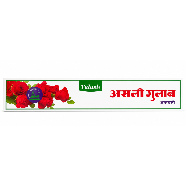 Incenso Tulasi Real Rose Caixa C 12 Varetas