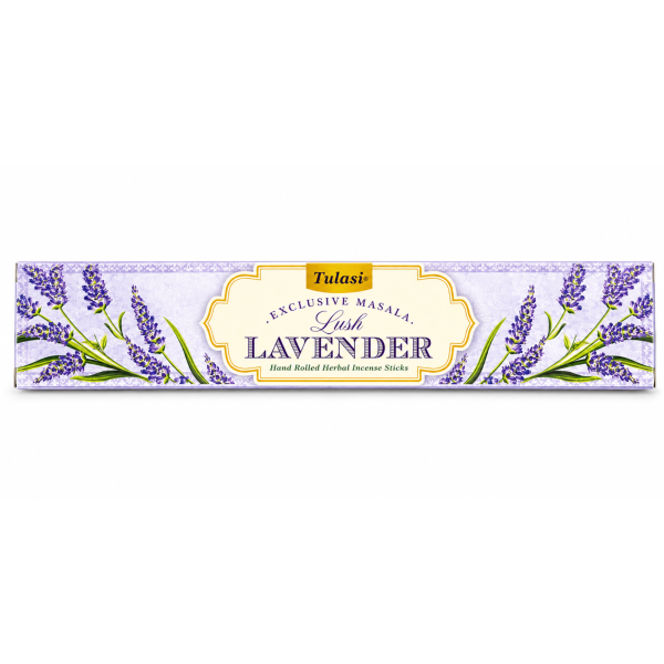 Incensos Tulasi Lavanda Masala Exclusiva Caixa C 12 Varetas 