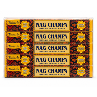 Incensos Tulasi Nag Champa Masala 25 Caixas C 7 Varetas 