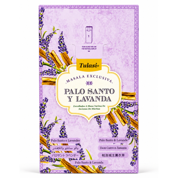 Incensos Tulasi Palo Santo e Lavanda Masala Exclusiva Box 12 Cxs C 12 Varetas 