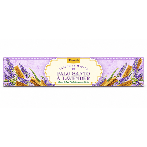 Incensos Tulasi Palo Santo e Lavanda Masala Exclusiva Caixa C 12 Varetas 