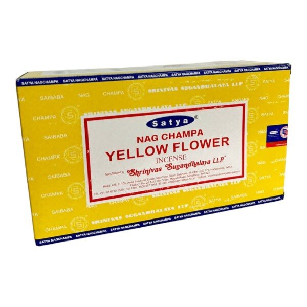 Incenso Flores Amarela Massala YellowFlower Satya 12Cxs12Var