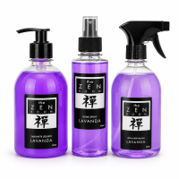 Kit Limpeza Lavanda Sabonete Água Perfumada e Home Spray