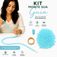 Kit Monte Sua Guia Iemanjá Miçanga + Firma e Fio Encerado 