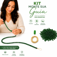 Kit Monte Sua Oxóssi Guia Miçanga + Firma e Fio Encerado 