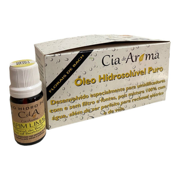 KIT 10 Óleo Hidrossolúvel Capim Limão Umidificadores 10ml