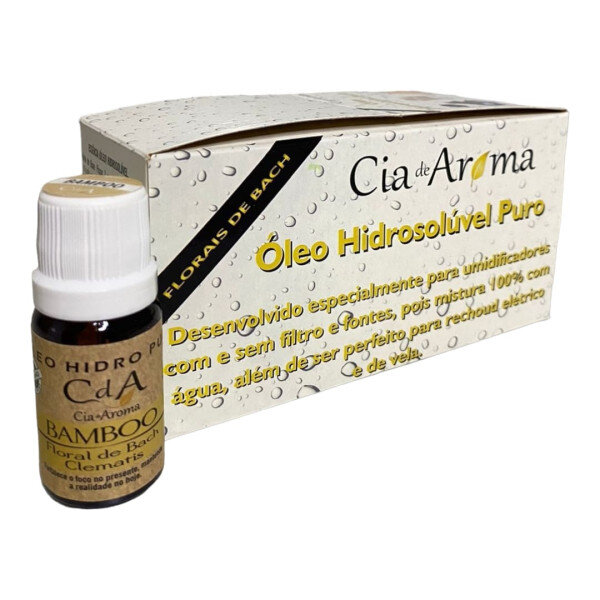 KIT 10 Óleo Hidrossolúvel Bamboo Puro Umidificadores 10ml