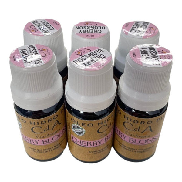 KIT 6 Óleo Hidrossolúvel Cherry Blonsson Umidificadores 10ml