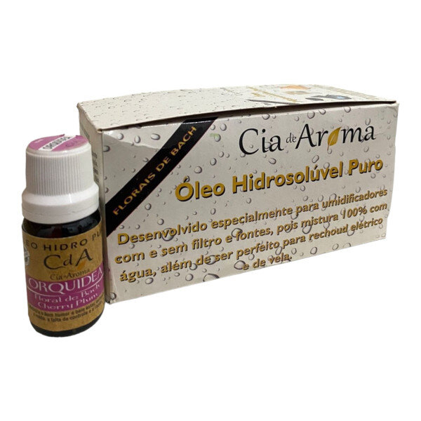 KIT 10 Óleo Hidrossolúvel Orquídea Puro Umidificadores 10ml
