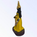 Escultura Oxum amarela 10 cm em resina
