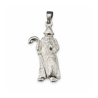 Pingente Orixá Obaluaê 2,5 cm Metal Niquelado