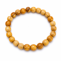 Pulseira Palo Santo Legítimo Peruano Aromatica Ajustavel