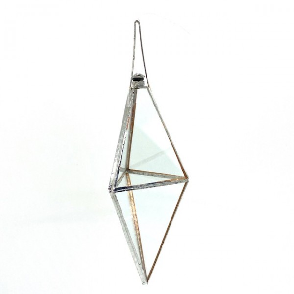 Prisma D`Àgua Feng Shui Gota 14 cm em vidro e metal