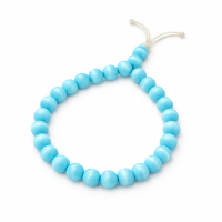 Pulseira Olho de Gato Murano Azul Escuro Iemanjá 6mm Ajustável 