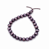 Pulseira Olho de Gato Murano Roxo Nanã 6mm Ajustável 
