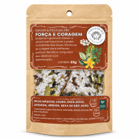 Sal de Banho e Escalda Pés Vegano Natural 100% Força e Coragem 25g