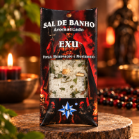 Sal de Banho Aromatizado Hidro e Ofurô Exu 100g