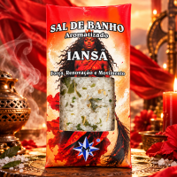 Sal de Banho Aromatizado Hidro e Ofurô Iansã 100g