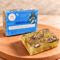 Sabonete Artesanal Iemanjá com Ervas 100% Natural 90g 