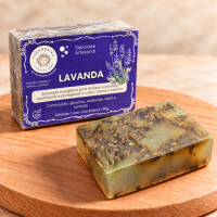 Sabonete Artesanal Lavanda com Ervas 100% Natural 90g 