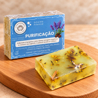 Sabonete Artesanal Purificação com Ervas 100% Natural 90g 