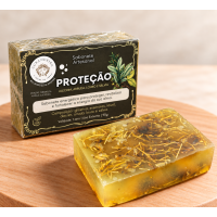 Sabonete Artesanal Proteção com Ervas 100% Natural 90g 